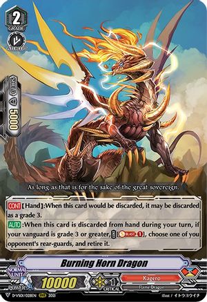 Burning Horn Dragon (D-VS01/028EN) - D-VS01: V Clan Collection Vol.1