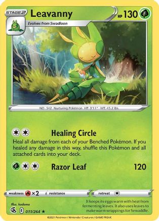 Leavanny 011/264 SWSH08 Fusion Strike - Rare