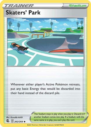 Skaters' Park 242/264 - Reverse Holofoil SWSH08 Fusion Strike - Uncommon