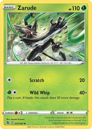 Zarude 027/264 SWSH08 Fusion Strike - Uncommon