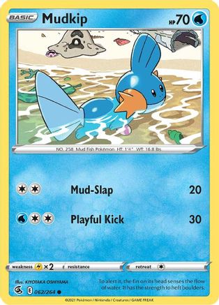 Mudkip 062/264 SWSH08 Fusion Strike - Common