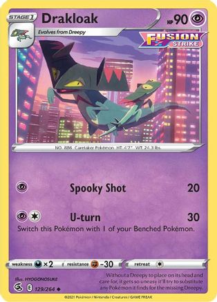 Drakloak 129/264 SWSH08 Fusion Strike - Uncommon