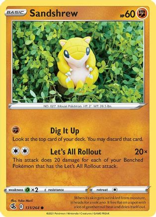 Sandshrew 131/264 SWSH08 Fusion Strike - Common