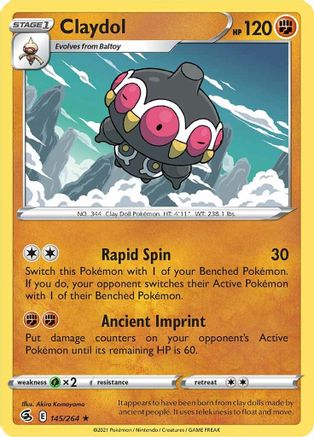Claydol 145/264 SWSH08 Fusion Strike - Rare