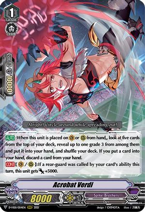 Acrobat Verdi (D-VS01/054EN) - D-VS01: V Clan Collection Vol.1