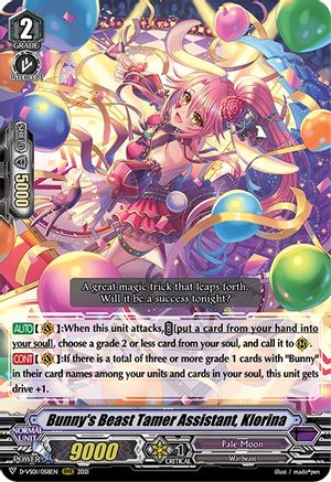 Bunny's Beast Tamer Assistant, Klorina (D-VS01/058EN) - D-VS01: V Clan Collection Vol.1