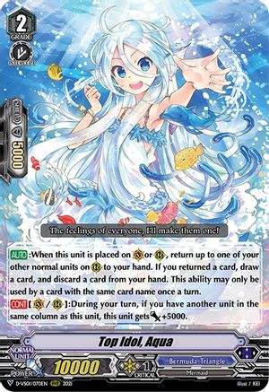 Top Idol, Aqua (D-VS01/070EN) - D-VS01: V Clan Collection Vol.1