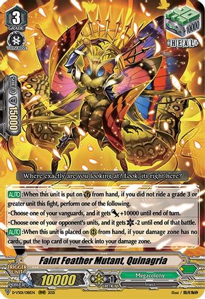 Faint Feather Mutant, Quinagria (D-VS01/081EN) - D-VS01: V Clan Collection Vol.1
