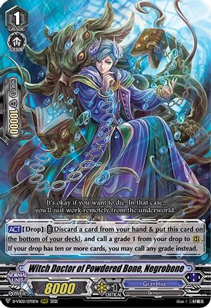 Witch Doctor of Powdered Bone, Negrobone (D-VS02/070EN) - D-VS02: V Clan Collection Vol.2