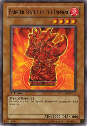 Barrier Statue of the Inferno (CDIP-EN020) - Cyberdark Impact 1st Edition