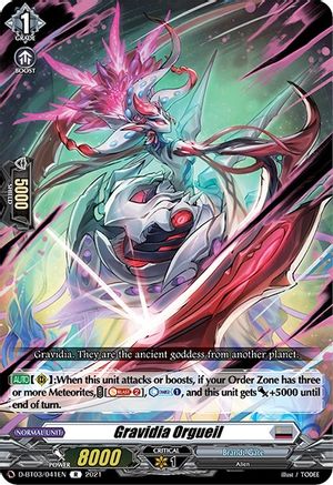 Gravidia Orgueil (D-BT03/041EN) - D-BT03: Advance of Intertwined Stars