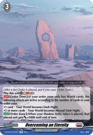 Overcoming an Eternity (D-BT03/043EN) - D-BT03: Advance of Intertwined Stars