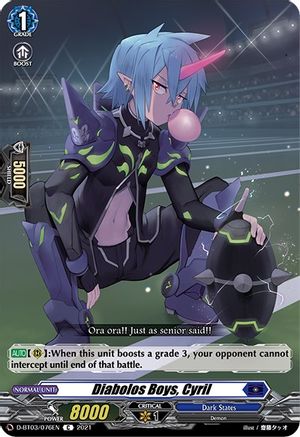 Diabolos Boys, Cyril (D-BT03/076EN) - D-BT03: Advance of Intertwined Stars
