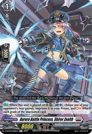 Aurora Battle Princess, Shirer Zenith (D-BT03/089EN) - D-BT03: Advance of Intertwined Stars