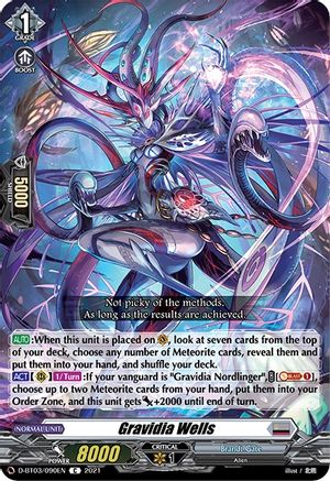 Gravidia Wells (D-BT03/090EN) - D-BT03: Advance of Intertwined Stars