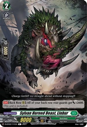 Sylvan Horned Beast, Linbur (D-BT03/111EN) - D-BT03: Advance of Intertwined Stars