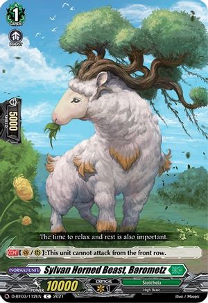 Sylvan Horned Beast, Barometz (D-BT03/112EN) - D-BT03: Advance of Intertwined Stars