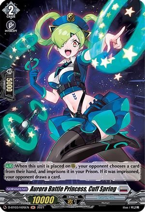 Aurora Battle Princess, Cuff Spring (Holo) (D-BT03/H26EN) - D-BT03: Advance of Intertwined Stars