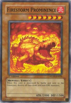 Firestorm Prominence (STON-EN026) - Strike of Neos Unlimited