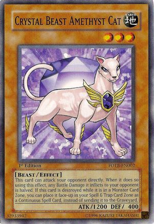 Crystal Beast Amethyst Cat (FOTB-EN002) - Force of the Breaker Unlimited