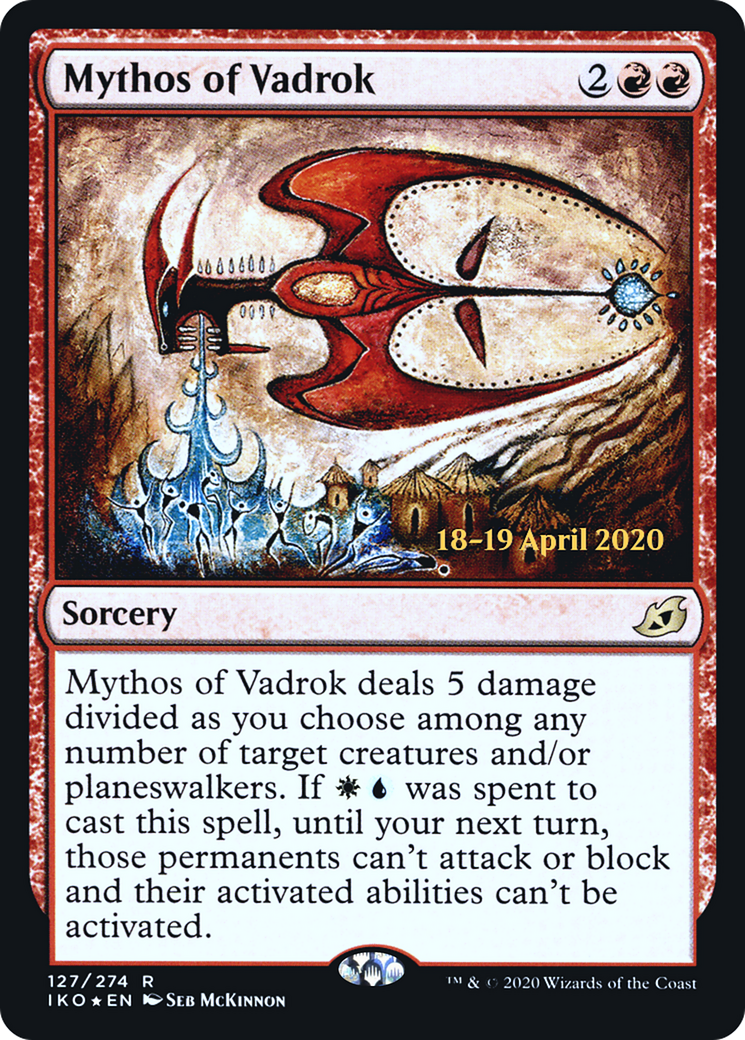 Mythos of Vadrok (PRE-127) - Ikoria: Lair of Behemoths Promos Foil