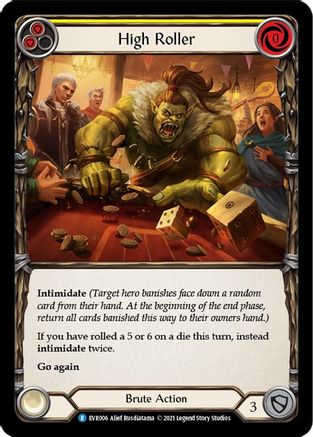 High Roller (Yellow) (EVR006) - Everfest 1st Edition Rainbow Foil