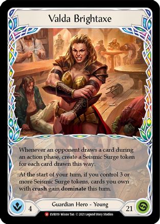 Valda Brightaxe (EVR019) - Everfest 1st Edition Rainbow Foil