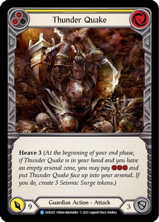 Thunder Quake (Yellow) (EVR025) - Everfest 1st Edition Rainbow Foil