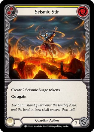 Seismic Stir (Yellow) (EVR031) - Everfest 1st Edition Rainbow Foil