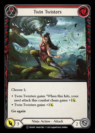 Twin Twisters (Red) (EVR047) - Everfest 1st Edition Rainbow Foil