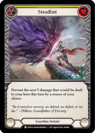 Steadfast (Yellow) (EVR034) - Everfest 1st Edition Rainbow Foil