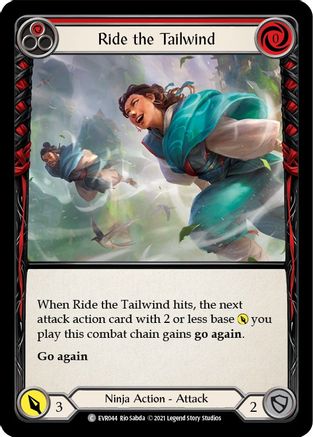 Ride the Tailwind (Red) (EVR044) - Everfest 1st Edition Rainbow Foil