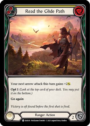 Read the Glide Path (Yellow) (EVR101) - Everfest 1st Edition Rainbow Foil