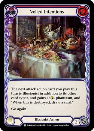 Veiled Intentions (Red) (EVR150) - Everfest 1st Edition Rainbow Foil