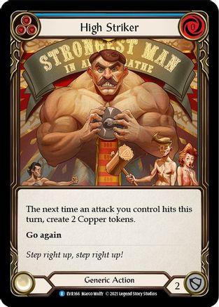 High Striker (Blue) (EVR166) - Everfest 1st Edition Rainbow Foil