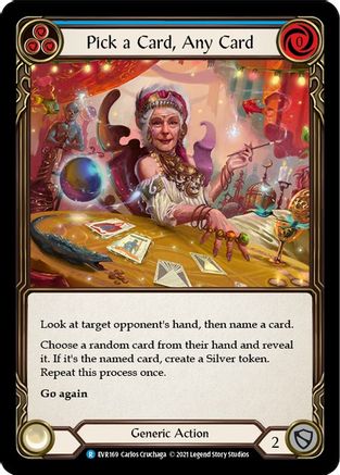 Pick a Card, Any Card (Blue) (EVR169) - Everfest 1st Edition