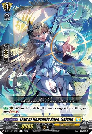 Flag of Heavenly Save, Salyne (D-BT04/103EN) - D-BT04: Awakening of Chakrabarthi
