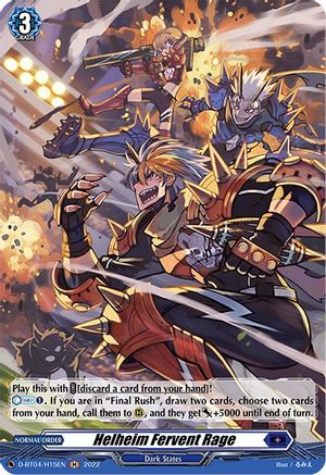 Helheim Fervent Rage (Holo) (D-BT04/H15EN) - D-BT04: Awakening of Chakrabarthi