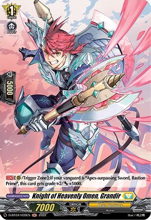 Knight of Heavenly Omen, Grandir (Holo) (D-BT04/H39EN) - D-BT04: Awakening of Chakrabarthi