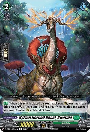 Sylvan Horned Beast, Girafina (D-BT04/055EN) - D-BT04: Awakening of Chakrabarthi