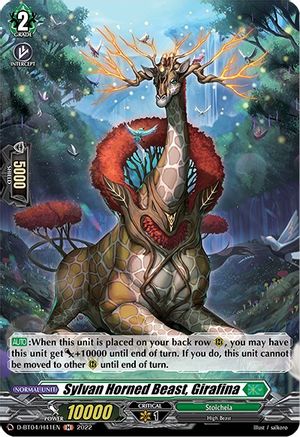 Sylvan Horned Beast, Girafina (Holo) (D-BT04/H41EN) - D-BT04: Awakening of Chakrabarthi