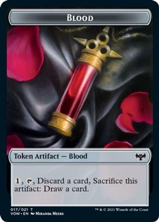 Blood Double-Sided Token (Challenger 2022) (UMP-017) - Unique and Miscellaneous Promos