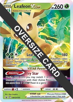 Leafeon VSTAR SWSH195 - Holofoil Jumbo Cards - Promo