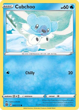 Cubchoo 042/172 SWSH09 Brilliant Stars - Common