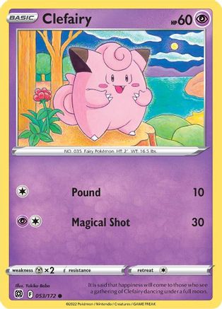 Clefairy 053/172 SWSH09 Brilliant Stars - Common