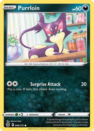 Purrloin 090/172 SWSH09 Brilliant Stars - Common
