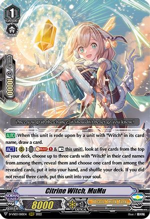 Citrine Witch, MuMu (D-VS03/010EN) - D-VS03: V Clan Collection Vol.3