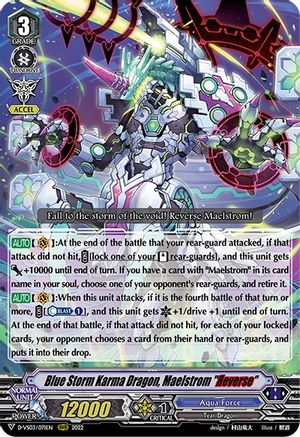 Blue Storm Karma Dragon, Maelstrom "Reverse" (D-VS03/071EN) - D-VS03: V Clan Collection Vol.3
