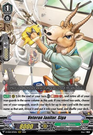 Veteran Janitor, Siga (D-VS04/075EN) - D-VS04: V Clan Collection Vol.4