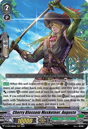 Cherry Blossom Musketeer, Augusto (D-VS04/080EN) - D-VS04: V Clan Collection Vol.4